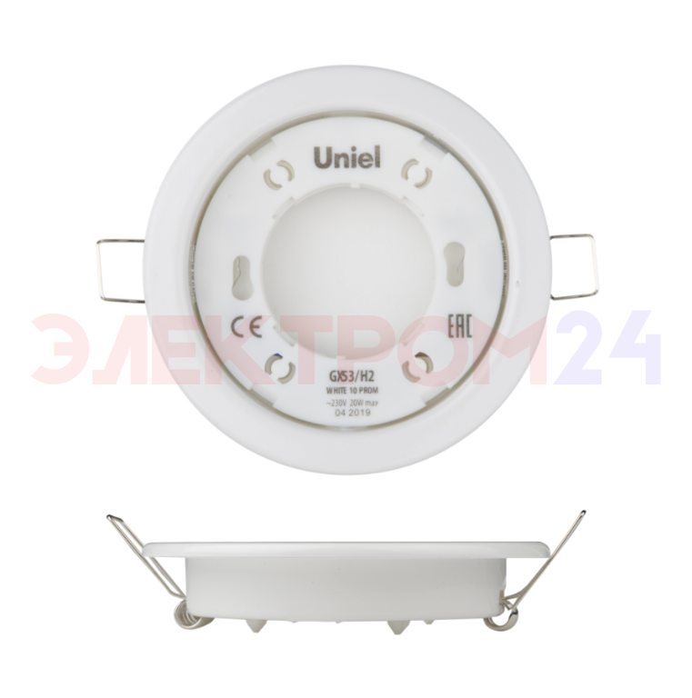 GX53/H2 WHITE SET10 Светильник ультратонкий встраиваемый. Корпус белый GX53/H2 WHITE SET10 Светильник ультратонкий встраиваемый. Корпус белый