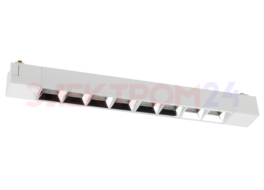 ULB-Q282 20W/4000K WHITE Светильник-прожектор светодиодный трековый. Линейный. 1600 Лм. Белый свет ( ULB-Q282 20W/4000K WHITE Светильник-прожектор светодиодный трековый. Линейный. 1600 Лм. Белый свет (