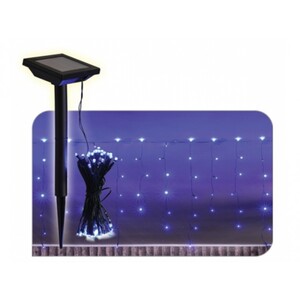 Гирлянда с/д "BLUE" на солнечной батарее (синяя) 6В, 200Led, 22м, IP65