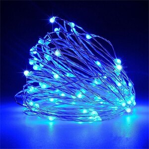 Гирлянда светодиодная "Blue" серебро 10м. IP31 100LED, + Блок 12В 1А
