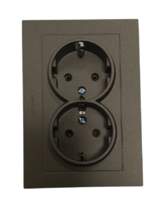 Розетка двойная RS 16-241-13 (мокка) Grano