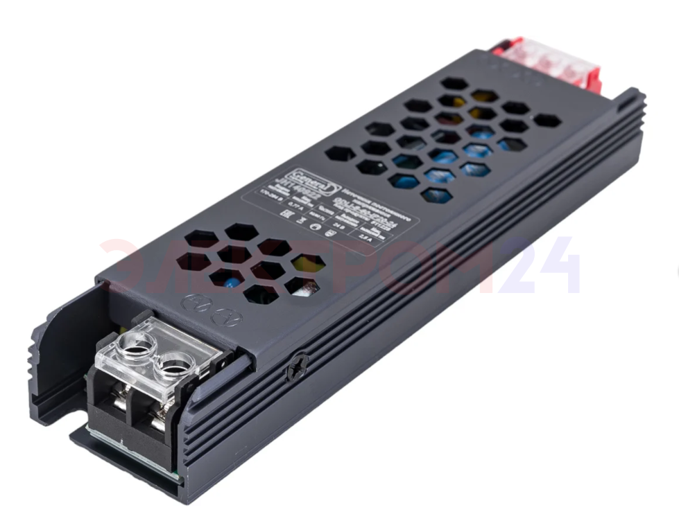 Драйвер светодиодный GDLI-S-60-IP20-24 SG 60Вт 24В General Драйвер светодиодный GDLI-S-60-IP20-24 SG 60Вт 24В General