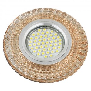DLS-F131 GU5.3 CHROME/GOLD Светильник серия "Fiore". GU5.3. цвет хром. отделка полимер,