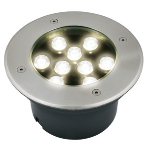 ULU-B12A-9W/2700K IP67 GREY Светильник св-ый уличный. встраиваемый. (2700К). Корпус silver TM Uniel.