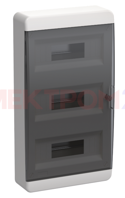 TEKFOR Корпус пластиковый ЩРН-П-36 IP41 черная прозрачная дверь IEK TEKFOR Корпус пластиковый ЩРН-П-36 IP41 черная прозрачная дверь IEK