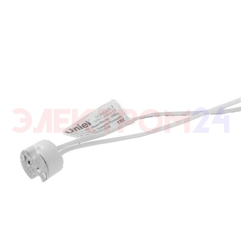 ULH-GU4/GU5.3-Ceramic-15cm Патрон керамический для лампы на цоколе GU4/GU5.3 ULH-GU4/GU5.3-Ceramic-15cm Патрон керамический для лампы на цоколе GU4/GU5.3