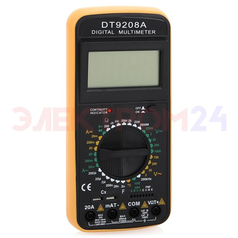 Мультиметр DT 9208A Мультиметр DT 9208A
