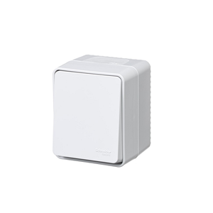 AtlasDesign PROFI IP54 О/У 1-клавишный ВЫКЛЮЧАТЕЛЬ 10 АХ, БЕЛЫЙ