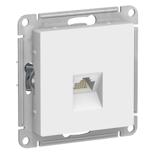 ATLASDESIGN РОЗЕТКА компьютерная RJ45, механизм, БЕЛЫЙ