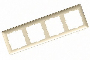 Рамка 4-я СП "W-59" КД-4-28, крем
