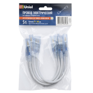 UCX-SK2/A67-NNN CLEAR 005 POLYBAG Соединитель (провод) для светодиодных лент 220В 3528, 2 контакта