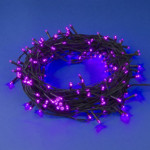 ULD-S2000-200/DGA PINK IP20 Гирлянда светодиодная, 20м. 200 светодиодов. Розовый свет. Провод зелены