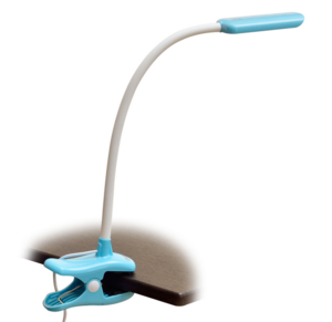 TLD-554 Blue/LED/400Lm/5500K/Dimmer Свет/наст «прищепка», 4W. Сенсорный выключатель.