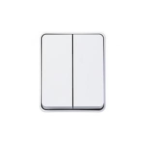 AtlasDesign PROFI IP54 О/У 2-клавишный ВЫКЛЮЧАТЕЛЬ 10 АХ, БЕЛЫЙ
