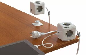 Удлинитель "Куб" 1,5м, 4 розетки+2порта USB(5В, 2А),16А, 220В
