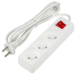 S-CU3-2B WHITE Удлинитель серии Ultra. шнур 2м.. 3 гнезда. 10A. б-з. Белый. TM Uniel