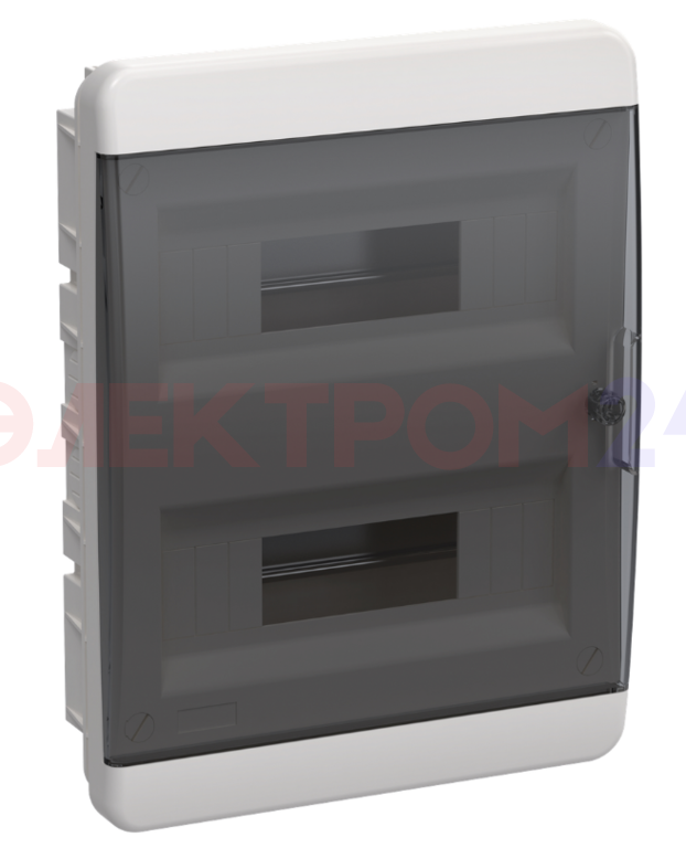 TEKFOR Корпус пластиковый ЩРВ-П-24 IP41 черная прозрачная дверь IEK TEKFOR Корпус пластиковый ЩРВ-П-24 IP41 черная прозрачная дверь IEK
