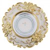 DLS-A105 GU5.3 CHROME/BEIGE+GOLD Светильник Металл/полимер. Хром/бежевый+золото. ТМ Fametto
