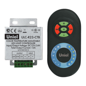 ULC-R23-CTB Black Контроллер для управления мультибелым светом с пультом ДУ. Цвет пульта черный.