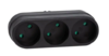 S-ES3-160 BLACK Разветвитель сетевой, б/з, 3гн, 16А, 3500Вт Черный. TM Uniel