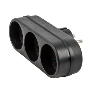 S-ES3-160 BLACK Разветвитель сетевой, б/з, 3гн, 16А, 3500Вт Черный. TM Uniel
