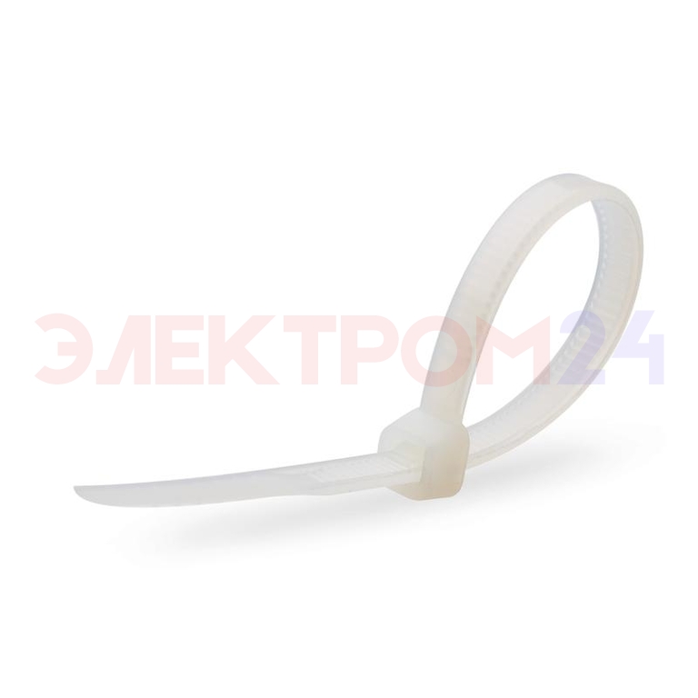 Стяжка кабельная стандартная пластиковая КСС 3х200 (цвет: белый) (100шт.) ™Fortisflex Стяжка кабельная стандартная пластиковая КСС 3х200 (цвет: белый) (100шт.) ™Fortisflex