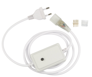 UCX-SP4/N22 WHITE 1 STICKER Провод электрический для светодиодных лент ULS-N22 RGB NEON 220В, 8x18мм