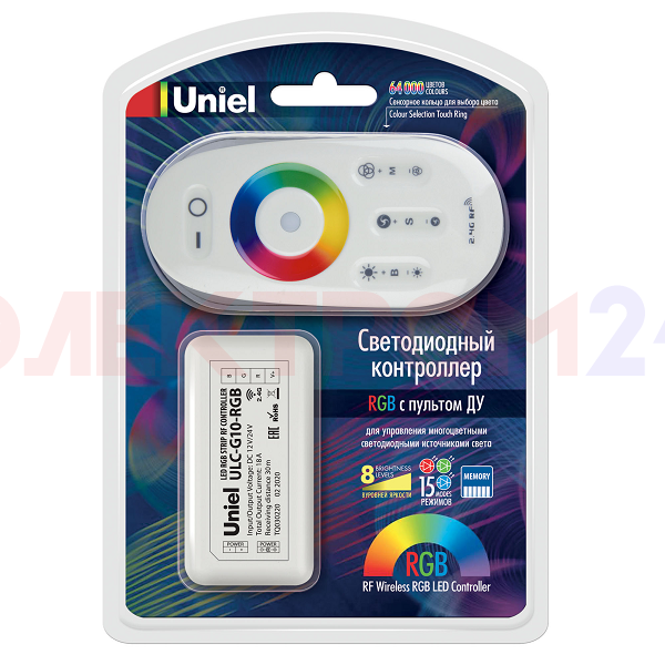 ULC-G10-RGB WHITE Контроллер для управл. многоцвет св/д источник света 12-24B с п ULC-G10-RGB WHITE Контроллер для управл. многоцвет св/д источник света 12-24B с п