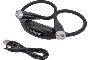 Фонарь NPT-N01 на шею 4LED(1,5Вт) акк.3,7В 0,85Ач Navigator