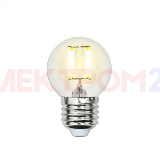 LED-G45-6W/NW/E27/CL PLS02WH Лампа светодиодная. Форма "шар", прозрачная. Sky. 4000K Uniel LED-G45-6W/NW/E27/CL PLS02WH Лампа светодиодная. Форма "шар", прозрачная. Sky. 4000K Uniel
