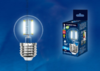 LED-G45-6W/NW/E27/CL PLS02WH Лампа светодиодная. Форма "шар", прозрачная. Sky. 4000K Uniel
