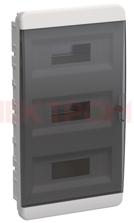 TEKFOR Корпус пластиковый ЩРВ-П-36 IP41 черная прозрачная дверь IEK TEKFOR Корпус пластиковый ЩРВ-П-36 IP41 черная прозрачная дверь IEK