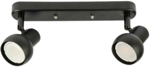 DLC-S621 GU10x2 BLACK Светильник декоративный накладной, серия Sotto. Без лампы, цоколь GU10x2шт. Ме