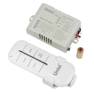 UCH-P005-G2-1000W-30M Пульт управления светом. 2 канала*1000Вт. ТМ Uniel,
