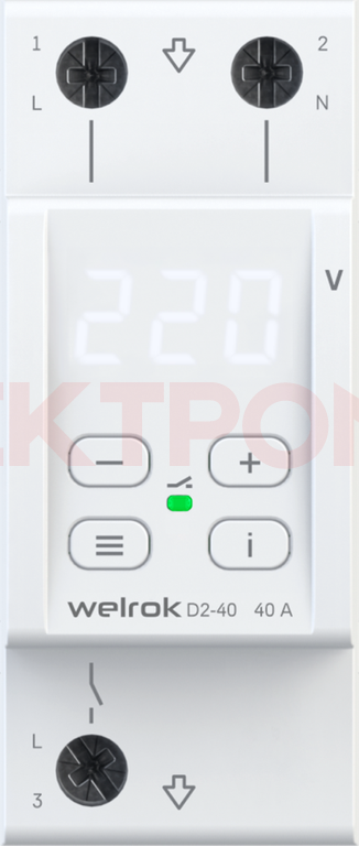 Реле напряжения Welrok D2-40 Реле напряжения Welrok D2-40