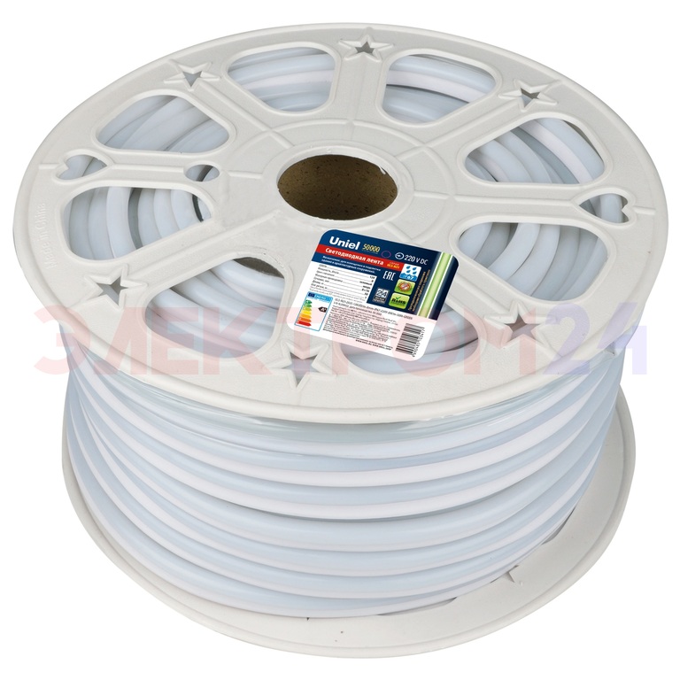 ULS-N21-2835-120LED/m-8mm-IP67-220V-8W/m-50M-GREEN Светодиодная лента. NEON. Зеленый свет. TM Uniel ULS-N21-2835-120LED/m-8mm-IP67-220V-8W/m-50M-GREEN Светодиодная лента. NEON. Зеленый свет. TM Uniel