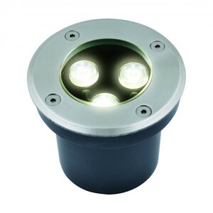 ULU-B10A-3W/2700K IP67 GREY Светильник св-ый уличный. встраиваемый. (2700К). Корпус silver TM Uniel.