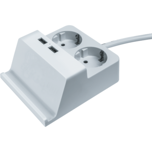 Удлинитель NPE-USB03-02-150-E-3X1с/з 2 гн.1.5м USB2.1A  Navigator