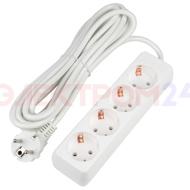 S-GCU4-5 WHITE Удлинитель серии Ultra. шнур 5м.. 4 гнезда. 16A. с-з. Белый. TM Uniel S-GCU4-5 WHITE Удлинитель серии Ultra. шнур 5м.. 4 гнезда. 16A. с-з. Белый. TM Uniel