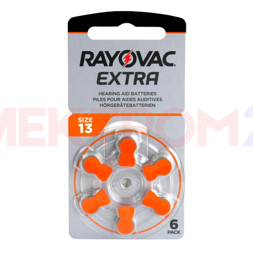 RAYOVAC EXTRA ZA 13 (PR48) (G5) (6BL) батарейка для слуховых аппаратов RAYOVAC EXTRA ZA 13 (PR48) (G5) (6BL) батарейка для слуховых аппаратов