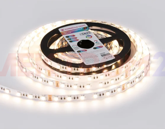 Светодиодная лента RGB с теплым белым светом GS4401 5050 60Led /10W m/ 24V IP20 RGBW+3000K 5m Светодиодная лента RGB с теплым белым светом GS4401 5050 60Led /10W m/ 24V IP20 RGBW+3000K 5m