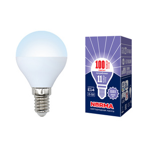 LED-G45-11W/DW/E14/FR/NR Лампа светодиодная. Форма "шар", матовая. Серия Norma.6500К