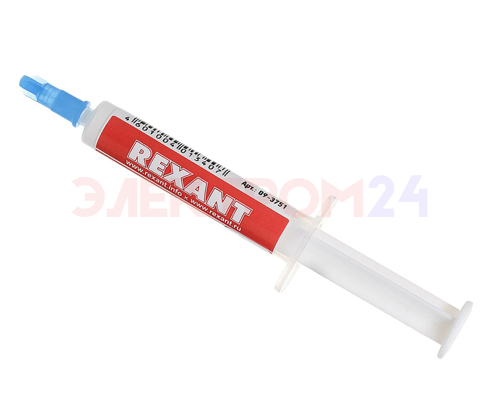 Паста теплопроводная КПТ-8 5мл (шприц) REXANT Паста теплопроводная КПТ-8 5мл (шприц) REXANT