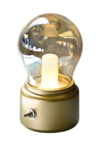 Светильник ночник "Лампочка" USB (золотой)