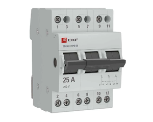 Трехпозиционный переключатель ТПС-63 3P 25А PROXIMA EKF