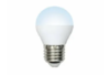 LED-G45-9W/NW/E27/FR/NR Лампа светодиодная. Форма "шар", матовая. Серия Norma. (4000K). Volpe.