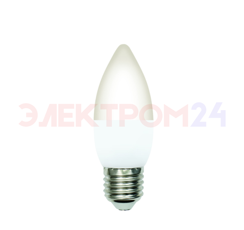 LED-C37-6W-4000K-E27-FR-SLS Лампа светодиодная. Форма свеча. матовая. Белый свет 4000K. ТМ Volpe LED-C37-6W-4000K-E27-FR-SLS Лампа светодиодная. Форма свеча. матовая. Белый свет 4000K. ТМ Volpe