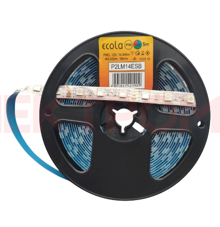 Ecola LED strip PRO 7,2W/m 12V IP20 10mm 30Led/m RGB разноцветная светодиодная лента на катушке 5м Ecola LED strip PRO 7,2W/m 12V IP20 10mm 30Led/m RGB разноцветная светодиодная лента на катушке 5м