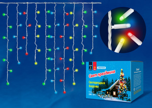 ULD-B1805-048/DTA MULTI IP20 Бахрома 1,8 м. 48 светодиодов. RGB  Провод прозрачный. TM Uniel