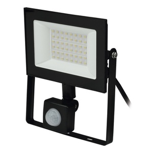 ULF-F62-50W/6500K SENSOR IP54 200-240В BLACK Прожектор светодиодный с датчиком движения 6500К  Uniel